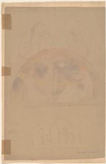 Studies for a Lunette [recto], 1890/1897.