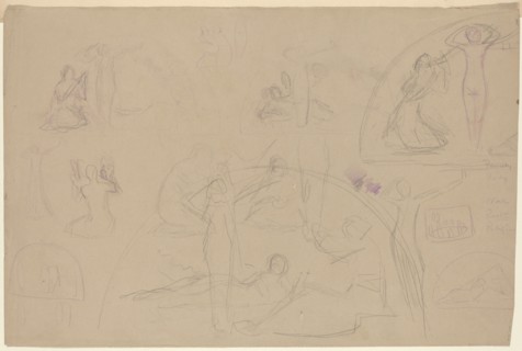 Studies for a Lunette [verso], 1890/1897.