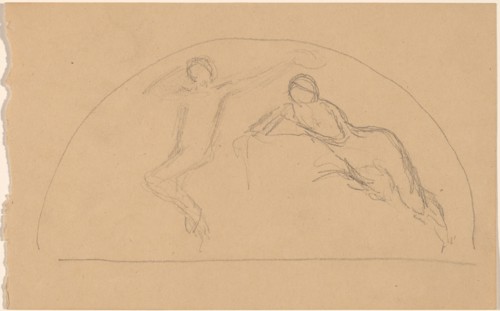 Study of Figures in a Lunette, 1890/1897.