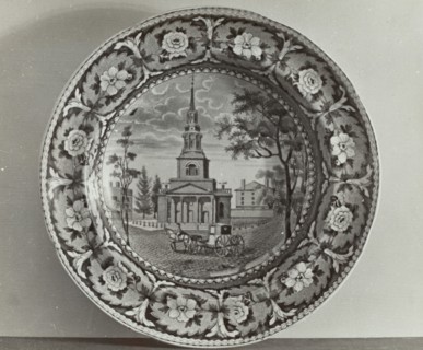 Plate - "Octagon Church, Boston", c. 1936.