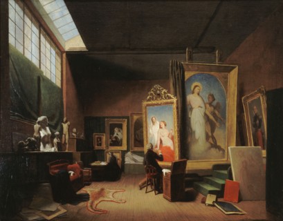 Ary Scheffer's workshop, rue Chaptal, 1851.