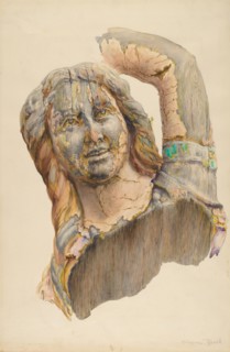 Circus Wagon Figure: Dancing Girl, c. 1938.