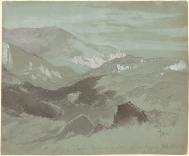 Cliffs of Ecclesbourne Near Hastings, 1862.