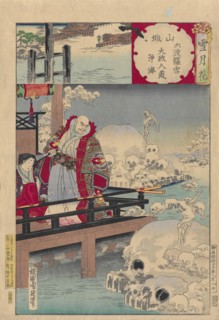 Snow in Rokuhara, 1884. Private Collection.