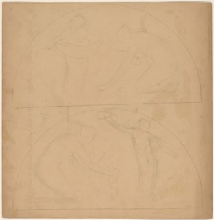 Study for a Border Design [verso], 1890/1897.