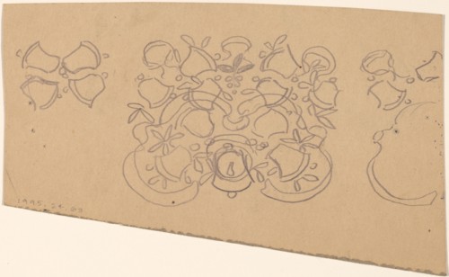 Study for a Border Design [verso], 1890/1897.