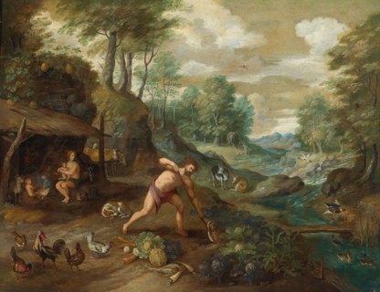 Adam working in the Field. Private Collection.