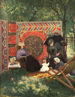 The painter's family in Marquartstein, c.1895.