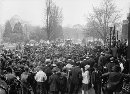 Boy Scouts, at Department of Agriculture, 1917.