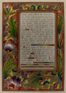 Illuminated Parable: Man Among Thieves, c. 1936.