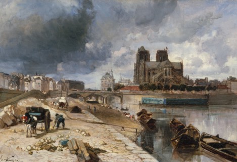 Notre-Dame seen from Quai de la Tournelle, 1852.