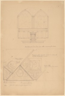 Study of an Altarpiece and Ceiling Panels, 1896.