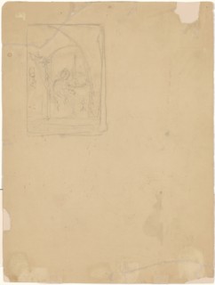 Study of an Interior [verso], late 19th century.