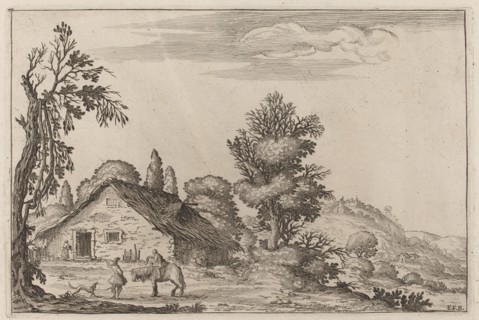 Landscape with a Traveler before a Cottage, 1638.