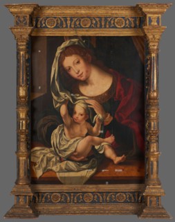 Vierge à l'Enfant, d'après Mabuse. Creator: Anon.