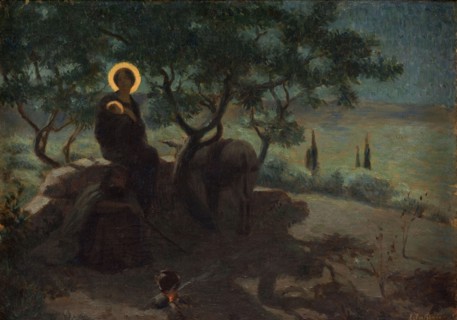 La fuite en Egypte, c.1915. The flight into Egypt.