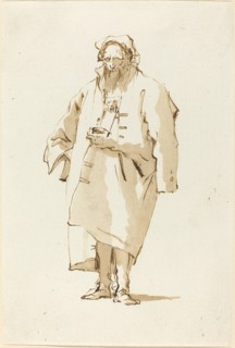 A Standing Oriental Wearing a Greatcoat, 1753/1762.