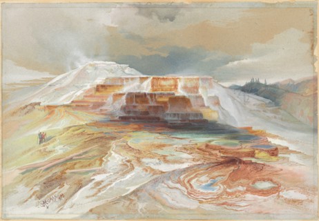 Hot Springs of Gardiner's River, Yellowstone, 1873.