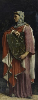 Le Droit Ecrit, 1881. Creator: Jules Elie Delaunay.