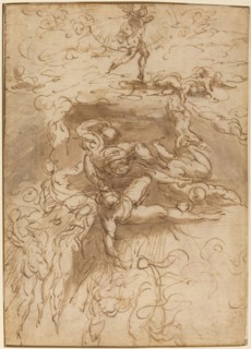 The Fall of the Rebel Angels [recto], c. 1524/1527.