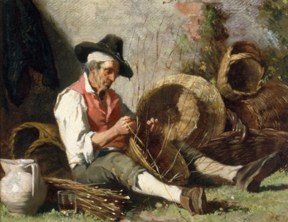 Le vannier, mid-late 19th century. The basket-maker.