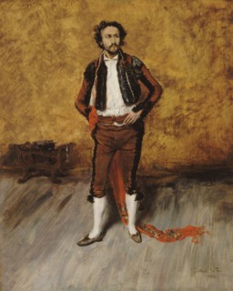 Bullfighter in costume, 1880. (La toilette du toréro)