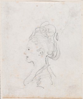 Young Woman's Head in Profile, probably c. 1754/1765.