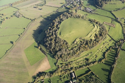 Cadbury Castle, multivallate hillfort, Somerset, 2017.