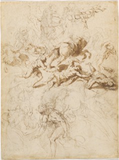 The Conversion of Saint Paul; Adam and Eve, 1590/1595.