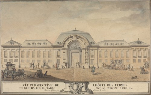 View of the Hôtel des Fermes Générales du Tabac, 1763.