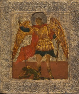 Saint Michael slaying the demon, between 1600 and 1700.