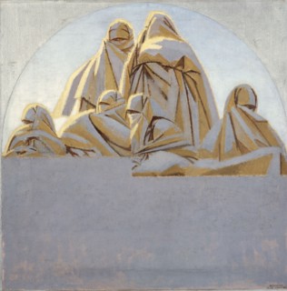 Femmes sur les terrasses, Rabat, c.1918. Women in Rabat.