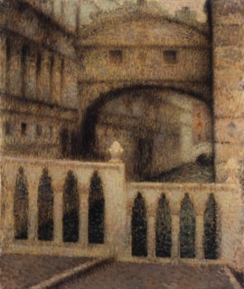 Le pont des Soupirs, 1906. The Bridge of Sighs, (Venice).
