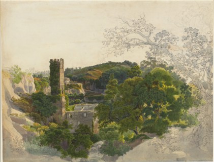 Ruins of a Fortified Tower among Wooded Hills, 1816/1821.