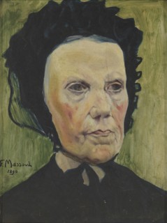 Portrait de Madame Massoul, grand-mère de l'artiste, 1890.