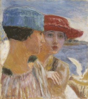 Jeunes filles à la mouette, 1917. Young women with seagull.