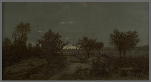 La campagne au lever du jour, 1859. The countryside at dawn.