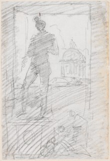 Statue of a Nude before a Window View, probably c. 1754/1765.