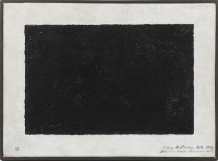 Black Rectangle On White Background, 1933. Private Collection.