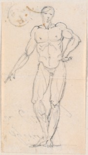 Statue of a Male Nude with Hand on Hip, probably c. 1754/1765.