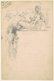 Study for "Casts from Antique Sculpture: The Parthenon", 1890.