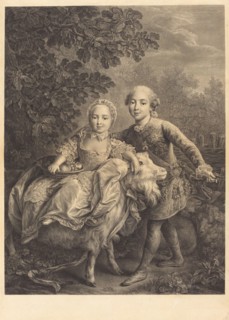 The Comte d'Artois and His Sister Mademoiselle Clotilde, 1767.