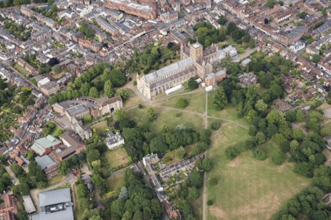 The Cathedral and Abbey Church of St Alban, Hertfordshire, 2017.