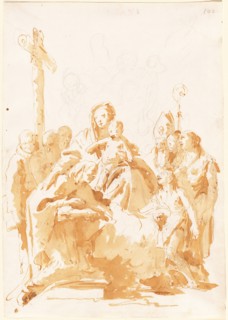 The Virgin and Child Adored by Bishops, Monks, and Women, 1735/1740.