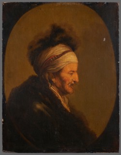 Bust of a man in oriental costume, after Lievens, between 1630 and 1699.