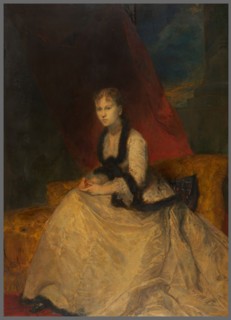 Portrait de la marquise Landolfo-Carcano, 1868. Creator: Gustave Ricard.