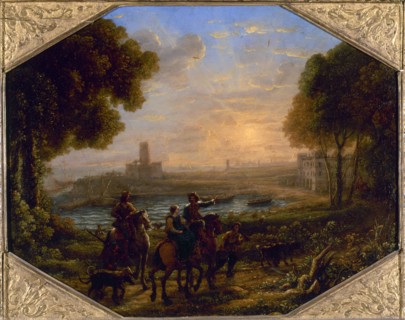Paysage avec le port de Santa Marinella, c.1639. Creator: Claude Lorrain.