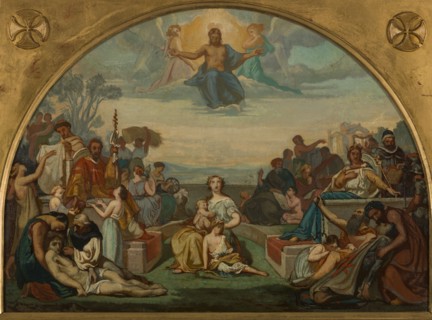 Sketch for the Church of St. Elisabeth: Religion, the Beatitudes, c.1847.
