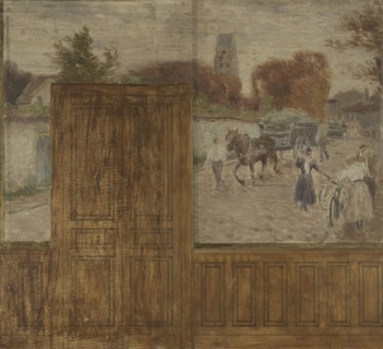 Sketch for the town hall of Créteil, 1898. Creator: Eugene Martial Simas.