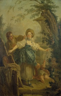 Blind man's buff, after Fragonard. (Le colin-maillard, d'après Fragonard).